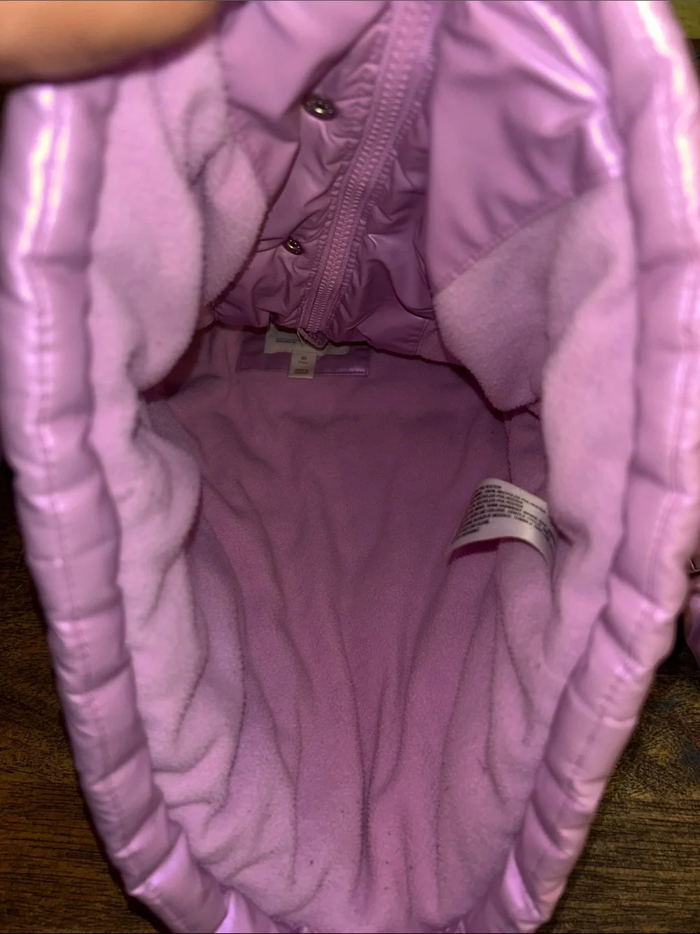 Cat & Jack Lilac Hooded Puffer Coat